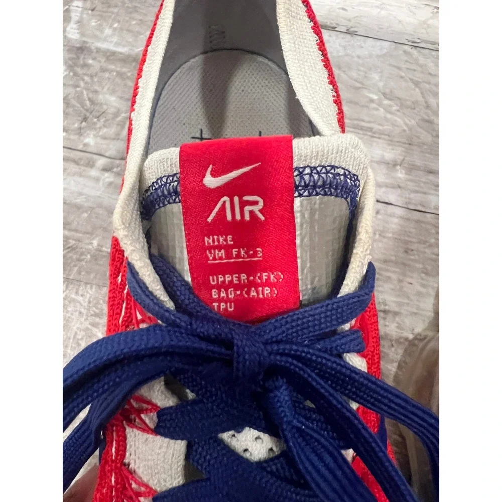 Nike Air VaporMax Flyknit 3 USA Men Sz 11 Red White Blue Sneakers CW5585-100